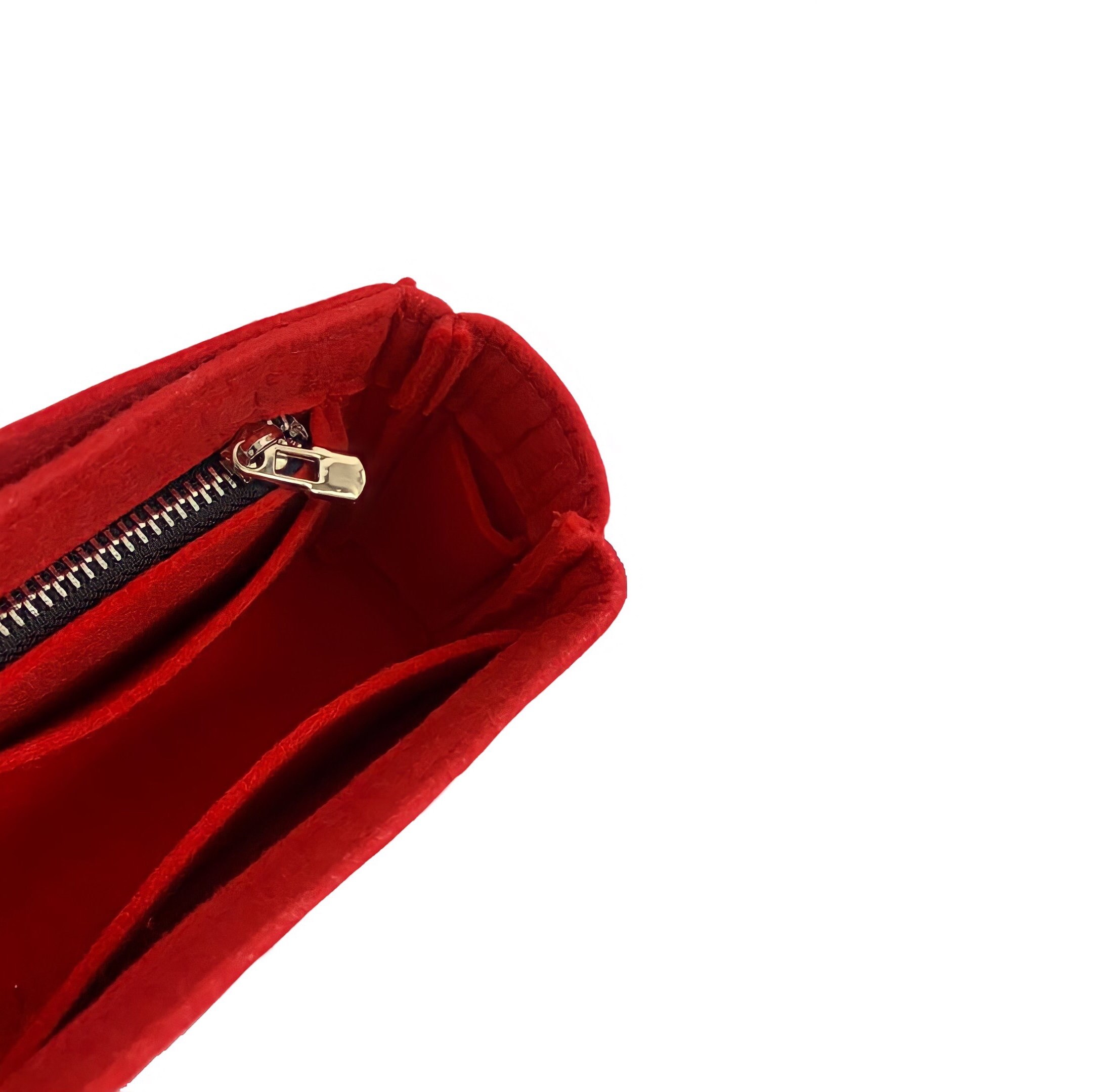 Purse Organizer with zipper - RED - Les Effrontés