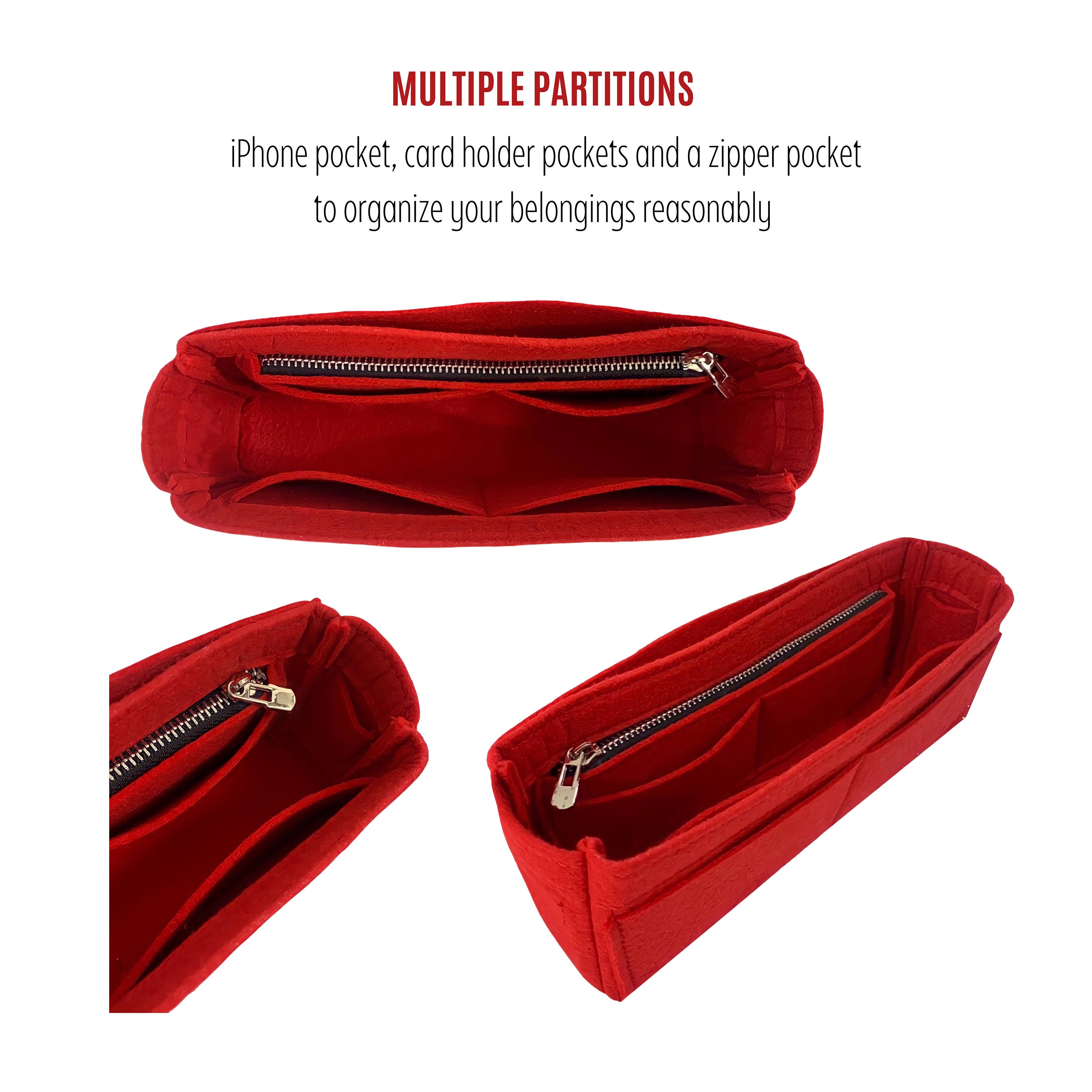 Flamenco Clutch Organizer / Flamenco Bag Insert