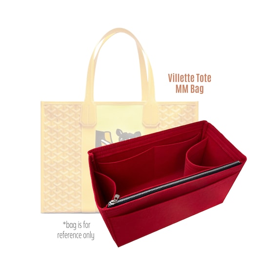  Bag Insert Bag Organiser for Goyard Villette Tote Bag (Brown  w/o Bottle Slot) : Clothing, Shoes & Jewelry
