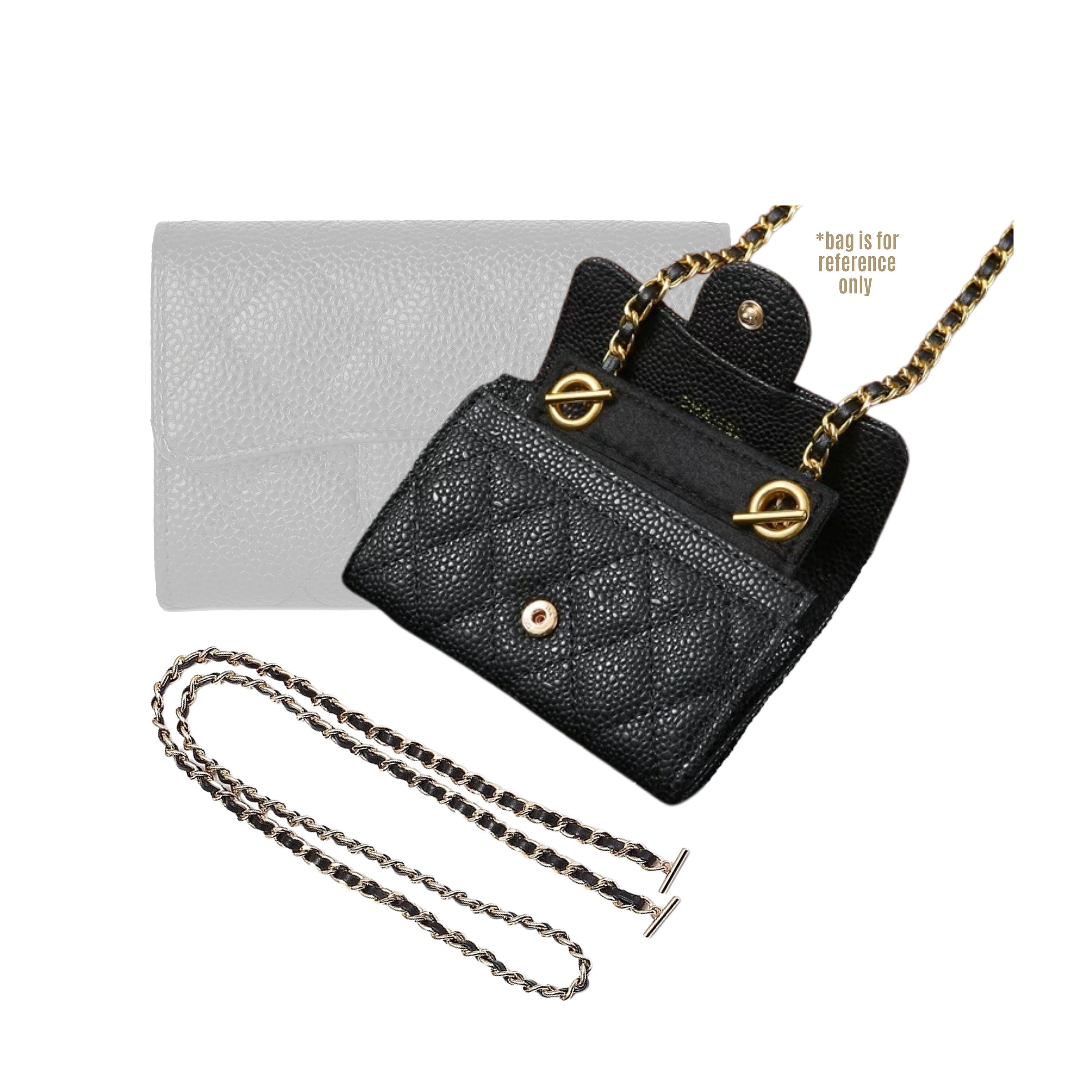 Pouch Converter Kit with Leather Strap for Chanel Pouch, LV Neverfull Pouch,  Key Pouch – Luxegarde