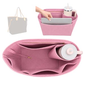 NEW Upgraded Divitize Oval Felt Bag Organizer Insert for Neverf*ll PM/MM – Sturdy Liner Protector