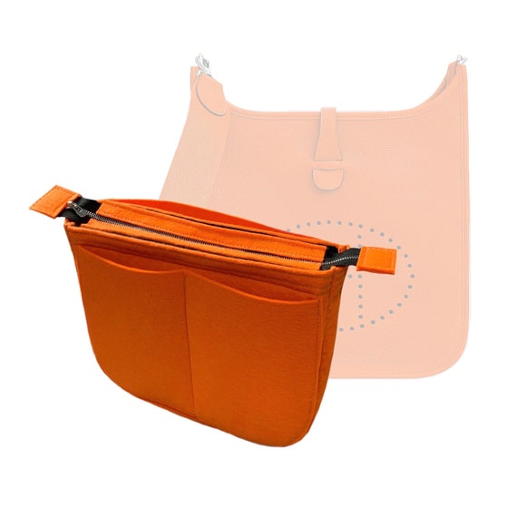 Hermes Orange Clemence Leather Evelyne 29 Shoulder Bag Hermes