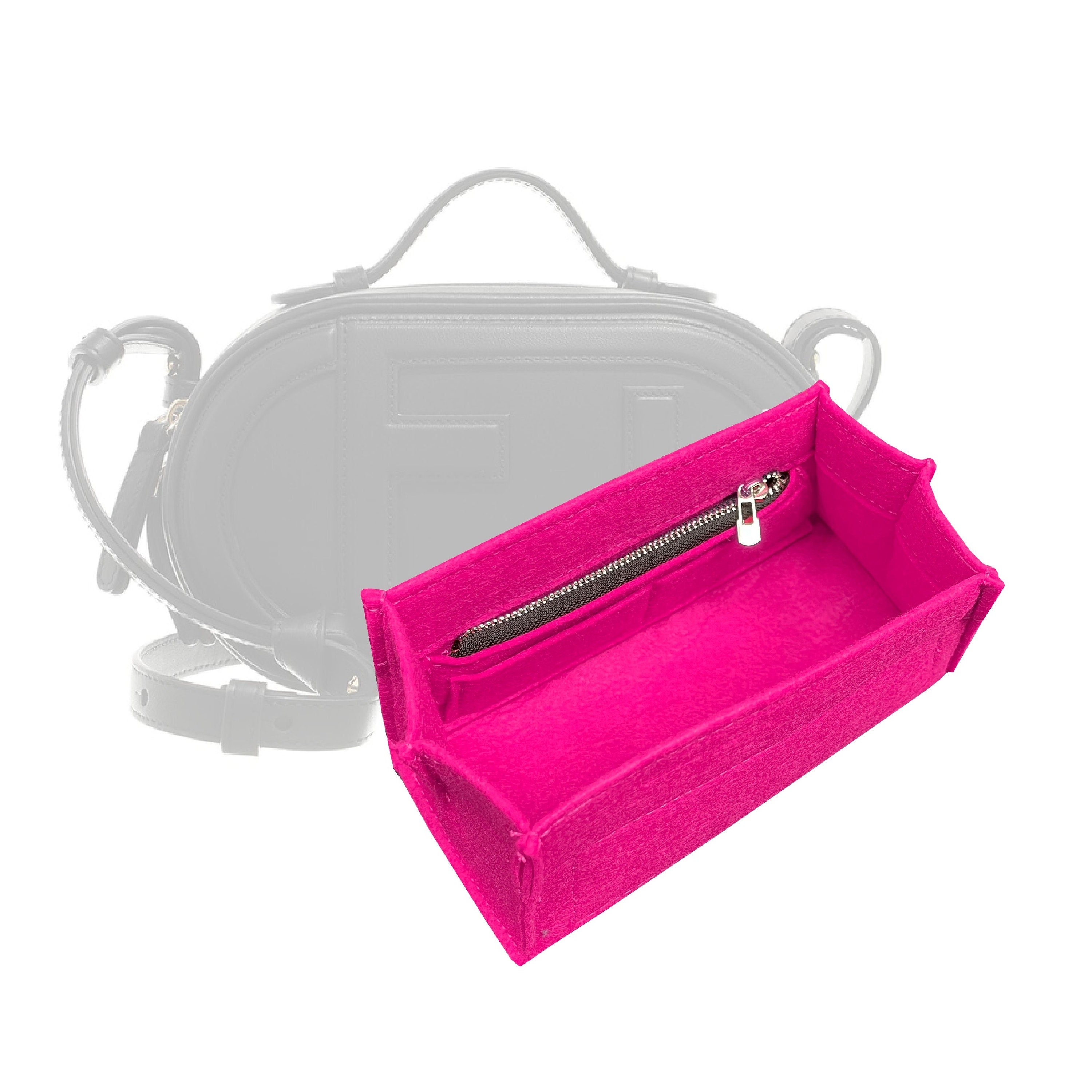 O'Lock Mini Camera Case - Pale pink leather mini bag