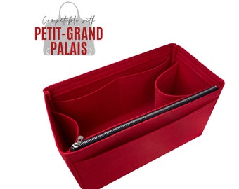 Divitize Organizer compatible with Grand Palais Tote / Insert for Petit Palais Bag / Customizable Handmade Liner Protector Snug Perfect Fit