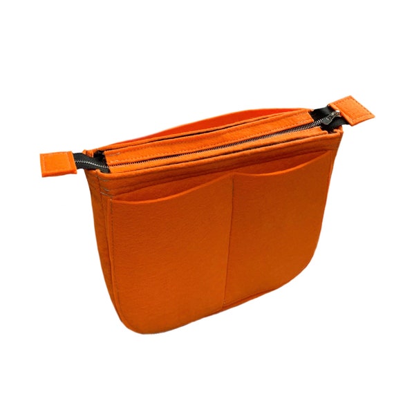 Lckaey Felt Organizer- for Hermes Evelyne Bag 29 Bags Insert- Handbag  insert Purse-1003Orange-M