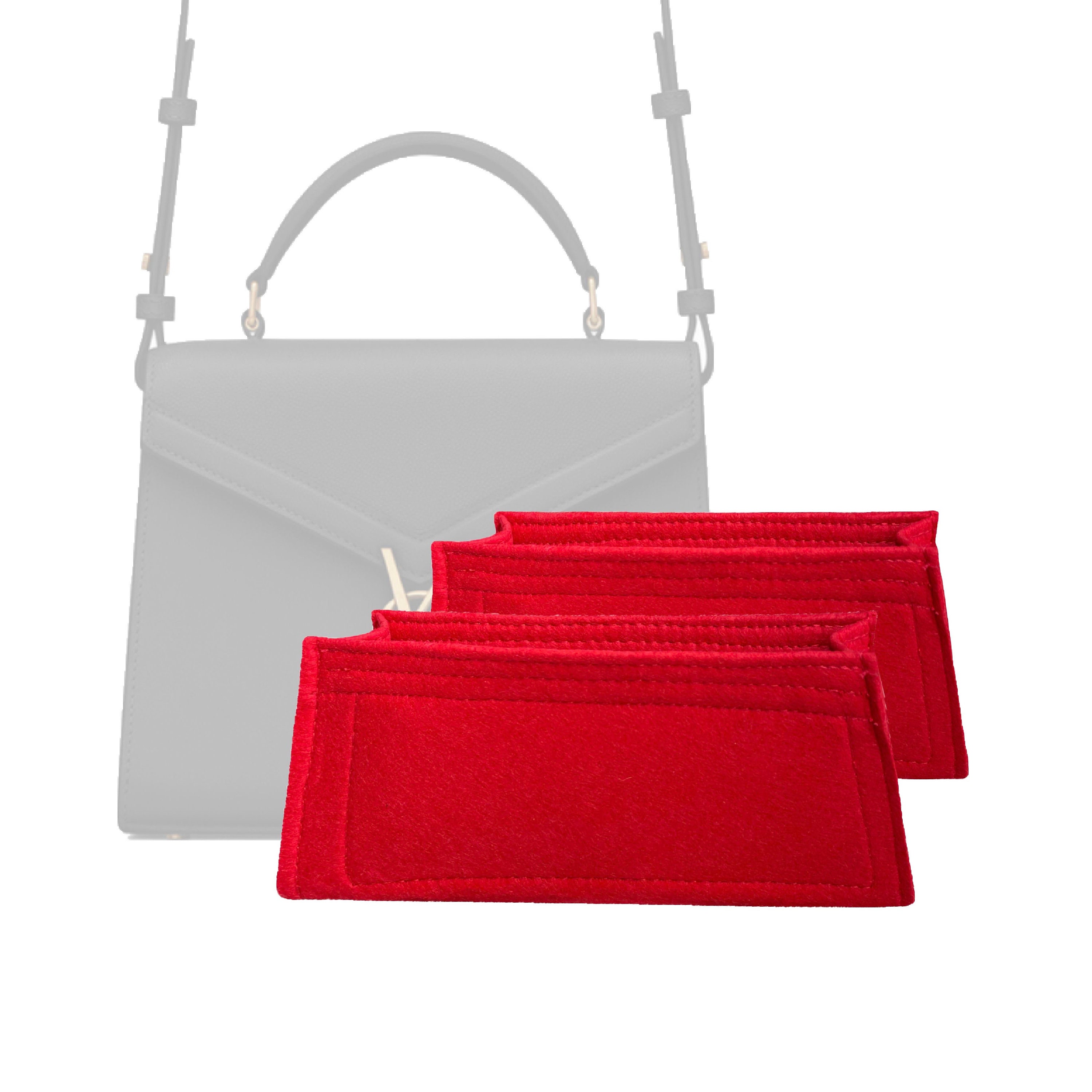 Lckaey clutch conversion kit purse chain insert strap For lv Doudou  victorin short wallet transformation diagonal bag3022-rosy10*7cm