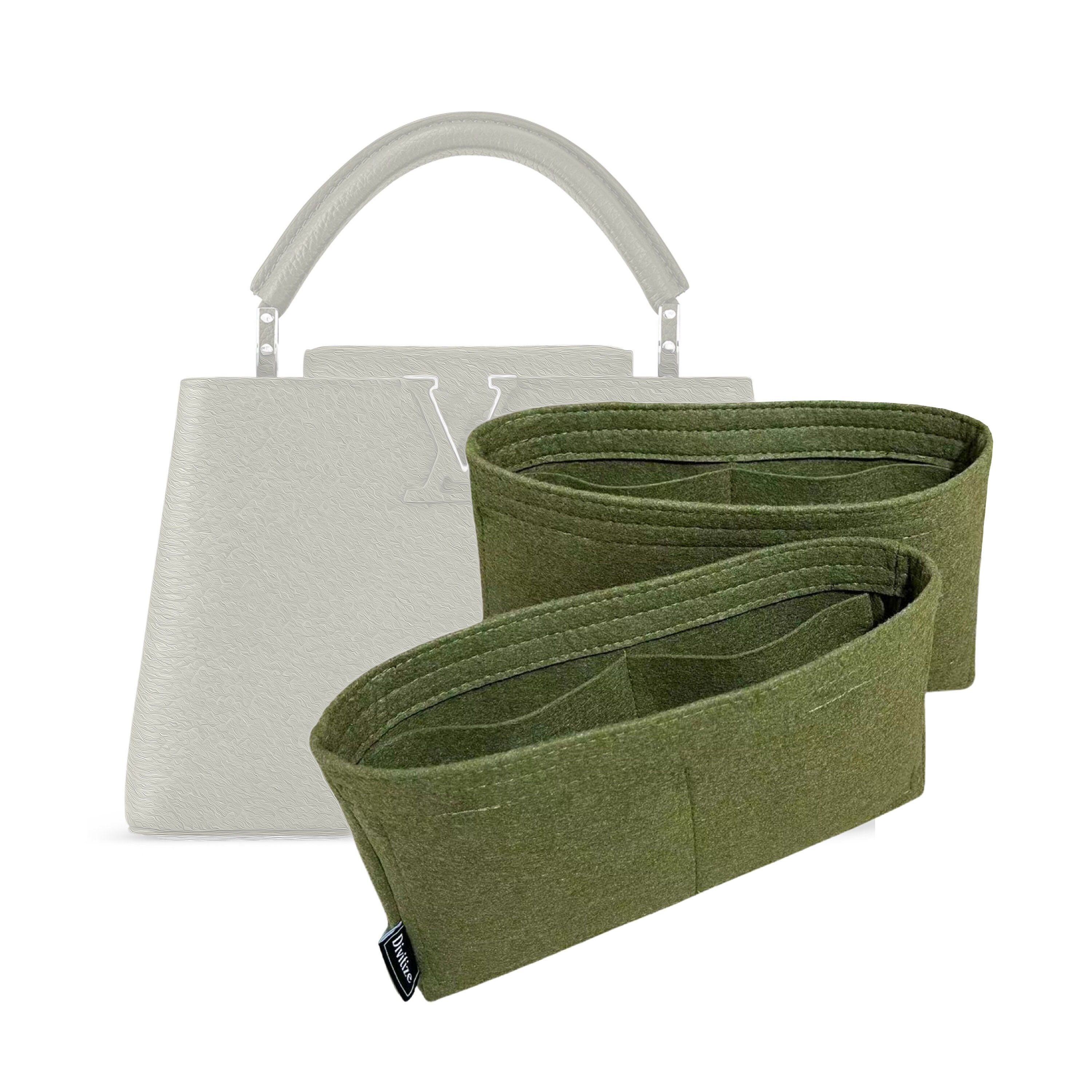  Lckaey Purse Organizer for CAPUCINES felt liner bag