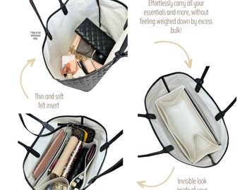 Fits For Goyard Tote Plush Insert Bag Organizer Makeup Handbag