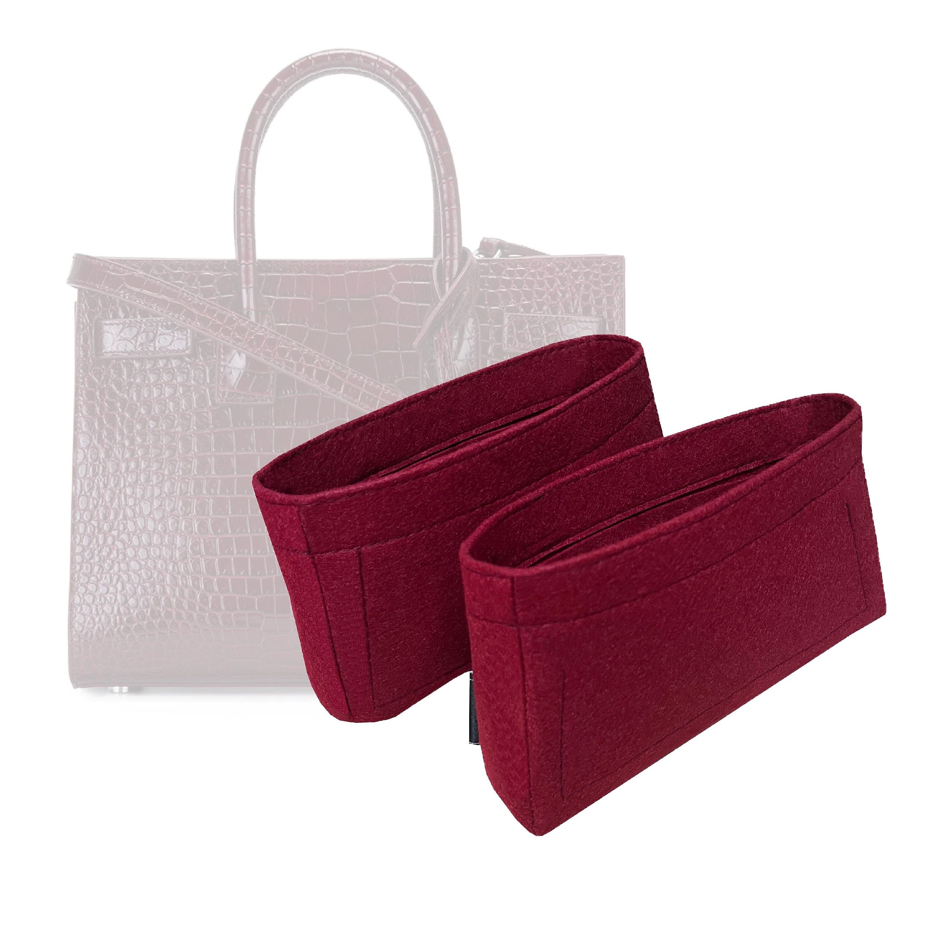  Zoomoni Premium Bag Organizer for Saint Laurent Sac De Jour ( Baby) Bag (Handmade/20 Color Options) [Purse Organiser, Liner, Insert,  Shaper] : Handmade Products