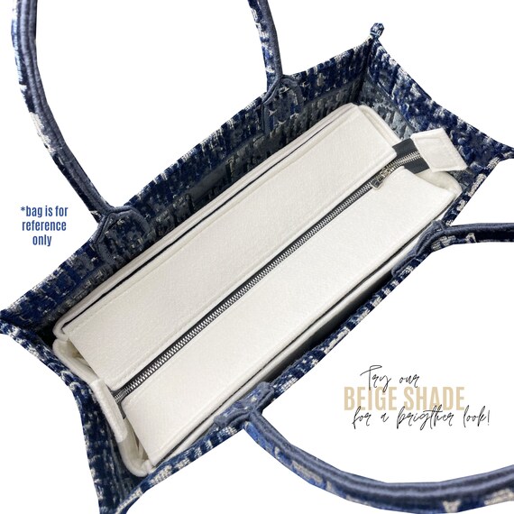 Bag Organizer for Dior Book Tote Medium [Detachable Zipper Top Cover] -  Premium Felt (Handmade/20 Colors) : Handmade Products 
