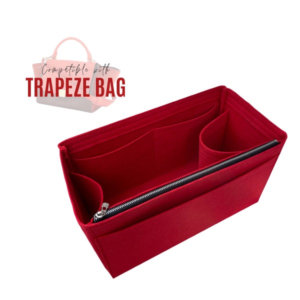 Trapez Tasche Organizer / Trapez Tasche Tascheneinsatz / Anpassbare Handgefertigte Filzeinlage Taschenschutz Snug Robustes Futter Reißverschlusstasche