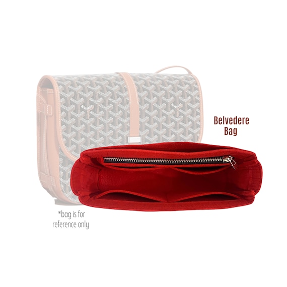 Goyard Red 'Belvedere MM' Messenger Bag