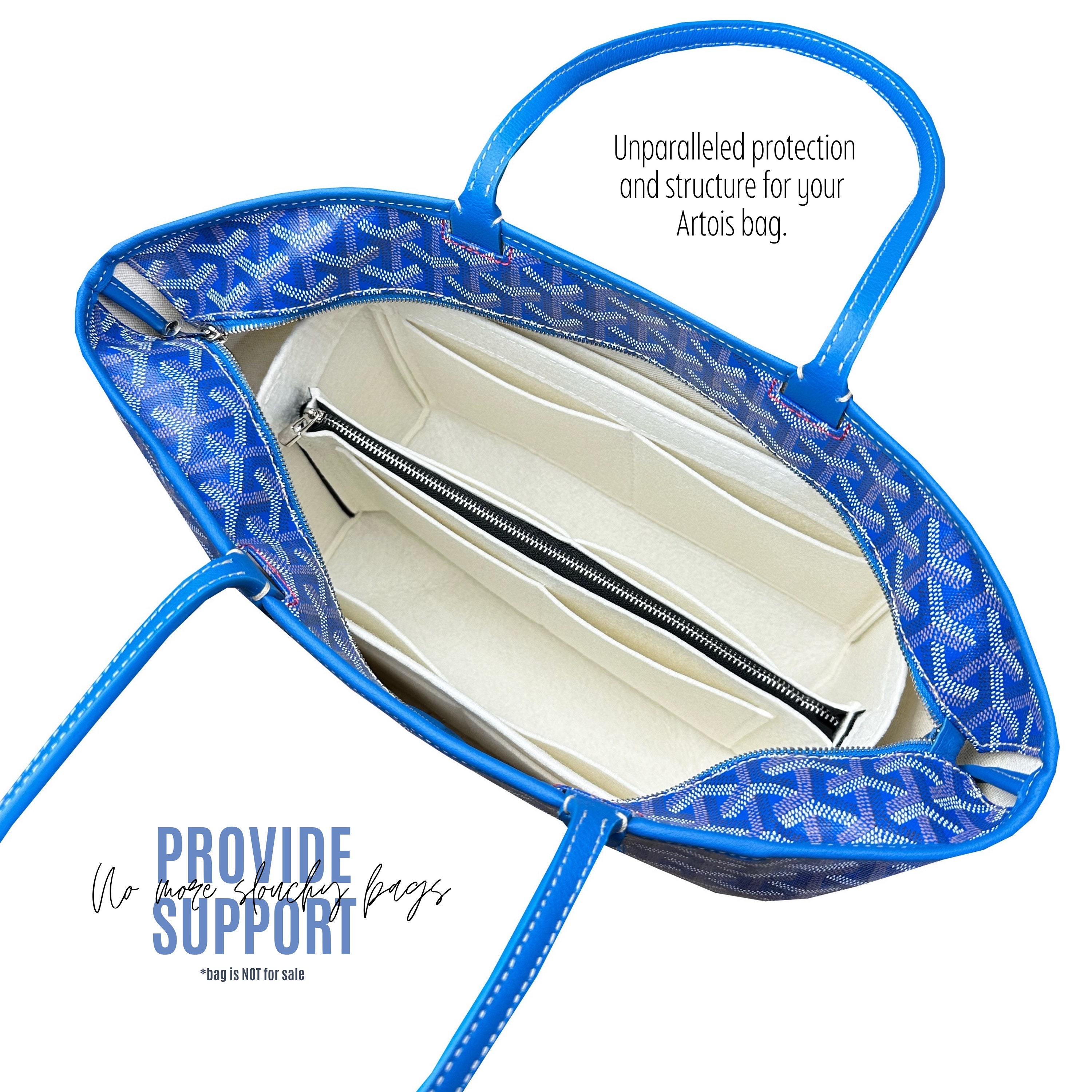  Zoomoni Premium Bag Organizer for Goyard Artois PM (Handmade/20  Color Options) [Purse Organiser, Liner, Insert, Shaper] : Handmade Products