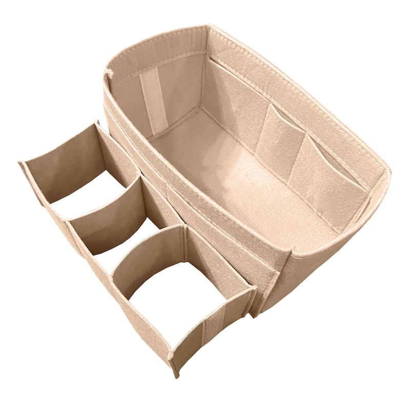 Nice Bag Organizer / Nice Bag Insert / Insert Nice BB Organizer / Customizable Handmade Premium Felt Liner Protector Snug Sturdy image 9