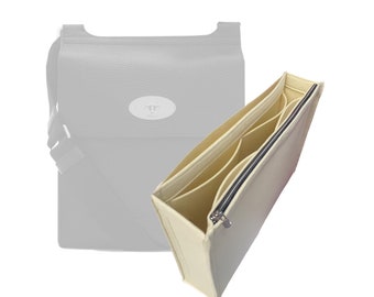 Antony Bag Organizer / Small Antony Insert with zipper pocket / Messenger Handbag Felt Storage Customizable Liner Bag Protector Sturdy Snug
