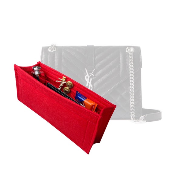 Envelope Bag Organizer / Liner Protector With Zipper Pocket / 