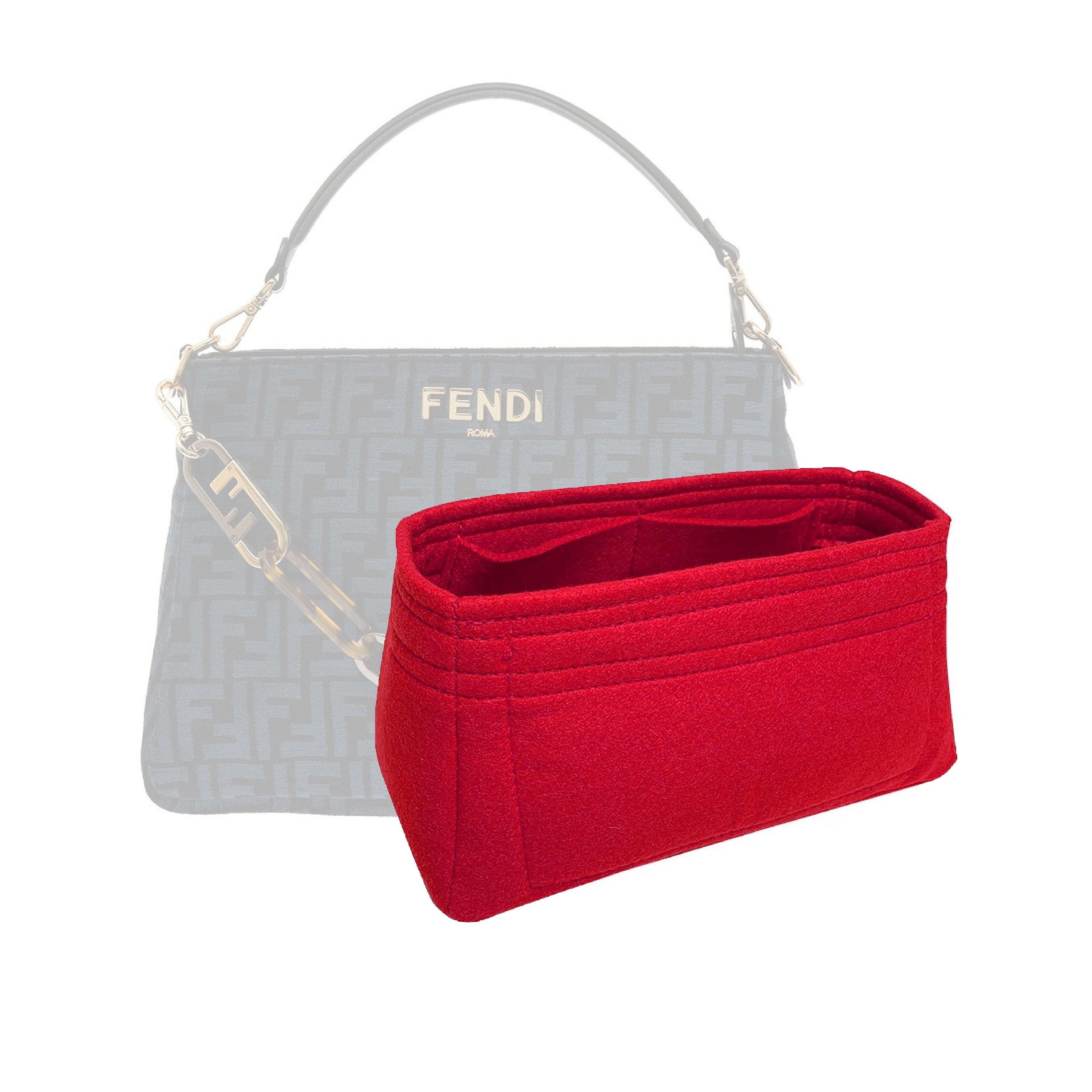 Peekaboo iseeu cloth handbag Fendi Navy in Cloth - 34476538