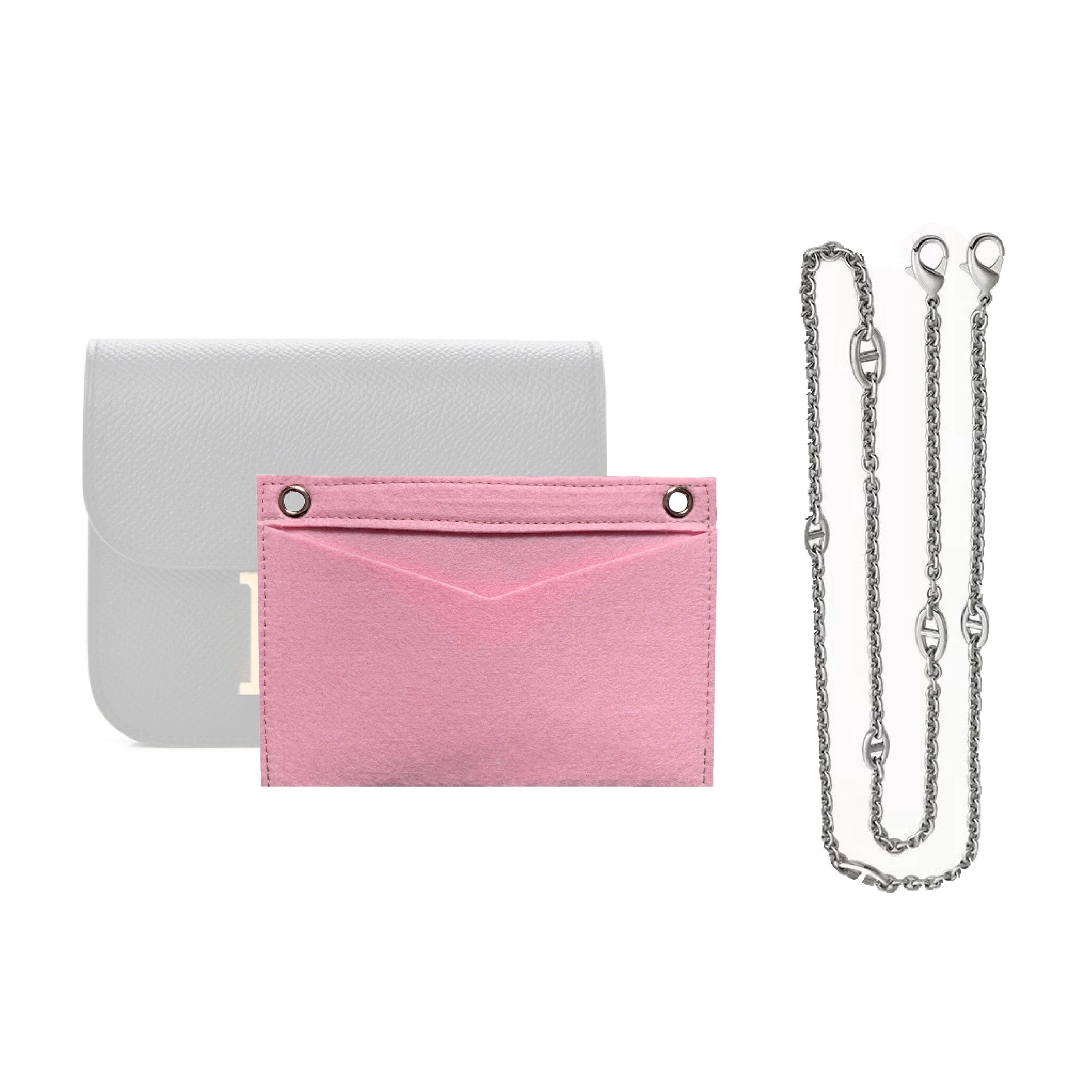 Constance Wallet Conversion Kit with Zipper & O Rings / Constance Compact Wallet  Insert With Chain / Compact Wallet Conversion Kit Chain 