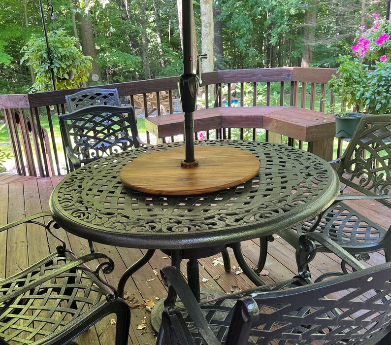 Outdoor Lazy Susan Turntable for Patio Umbrella Table Etsy