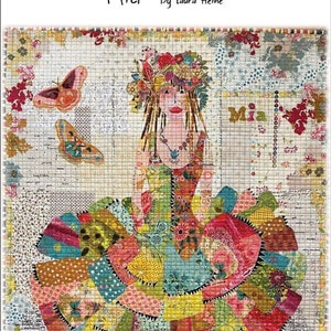 Mia Collage Quilt Patterns by Laura Heine -approximately finished size 28.5" x 36"