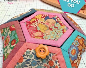 Blossie Basket Quilt as You Go Pattern and Templates