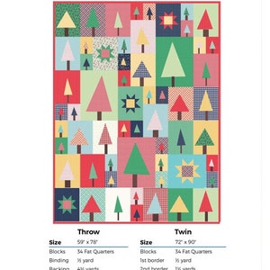 Pine Hollow Patchwork Forest Quilt Pattern by Amy Smart - Etsy