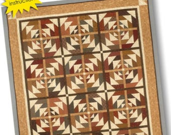 Strip Apple Pineapple Quilt Pattern - Cozy Quilt Designs (4 Sizes)