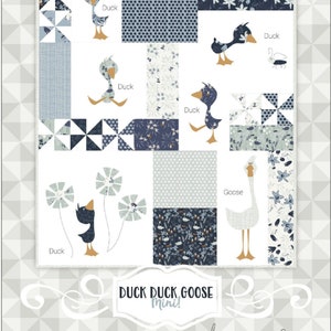 Duck Duck Goose MINI Pattern by meags & me.  Finished size approximately 40" x 45"