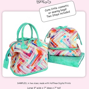 Mini Poppins Bags by Aunties Two Patterns, Designer Carol McLeod - includes 2 sizes