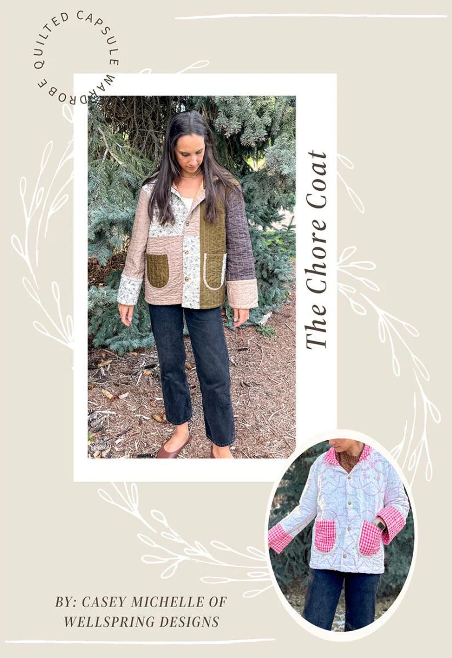 Quilted Chore Coat Sewing Pattern - Etsy