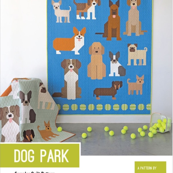 Elizabeth Hartman Dog Park Pattern Etsy