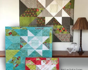 Starlet Quilt Pattern by Robin Pickens - 3 sizes included