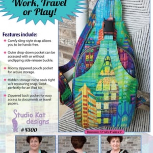 Sling Along Pattern by Studio Kat Designs - 12 x 8 x 5