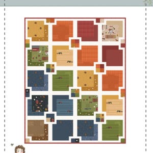 Prairie Garden Quilt Pattern by Jennifer Long - 48 x 60