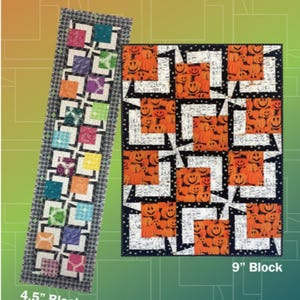 BQ5 Encore Quilt Pattern: 9" & 4.5" Blocks (Printed Paper Pattern)