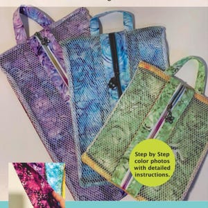 Pop Up Travel Organizer Pattern: 3 Sizes, Beginner Sewing