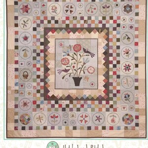 Nature&#39;s Journey Quilt Pattern by Anni Downs - finished size 57.5&quot; x 60.5&quot;.  for Hatched and Patched.