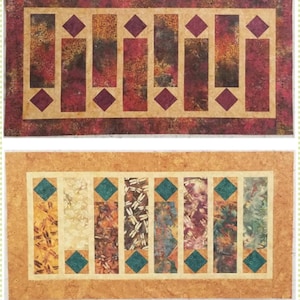 Punctuated Tablerunner Quilt Pattern by Kari Nichols - 46.5" x 23.5"