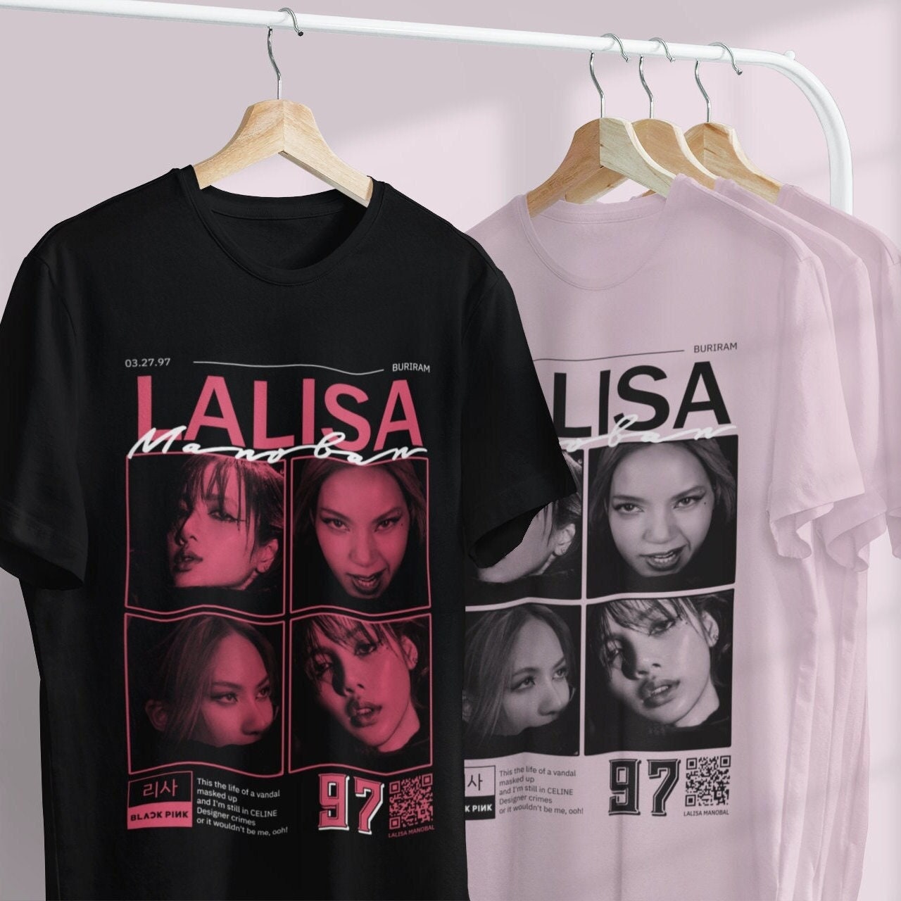 Discover Camiseta LaLisa Blackpink Born Pink Tour Mundial 2022 2023 para Hombre Mujer