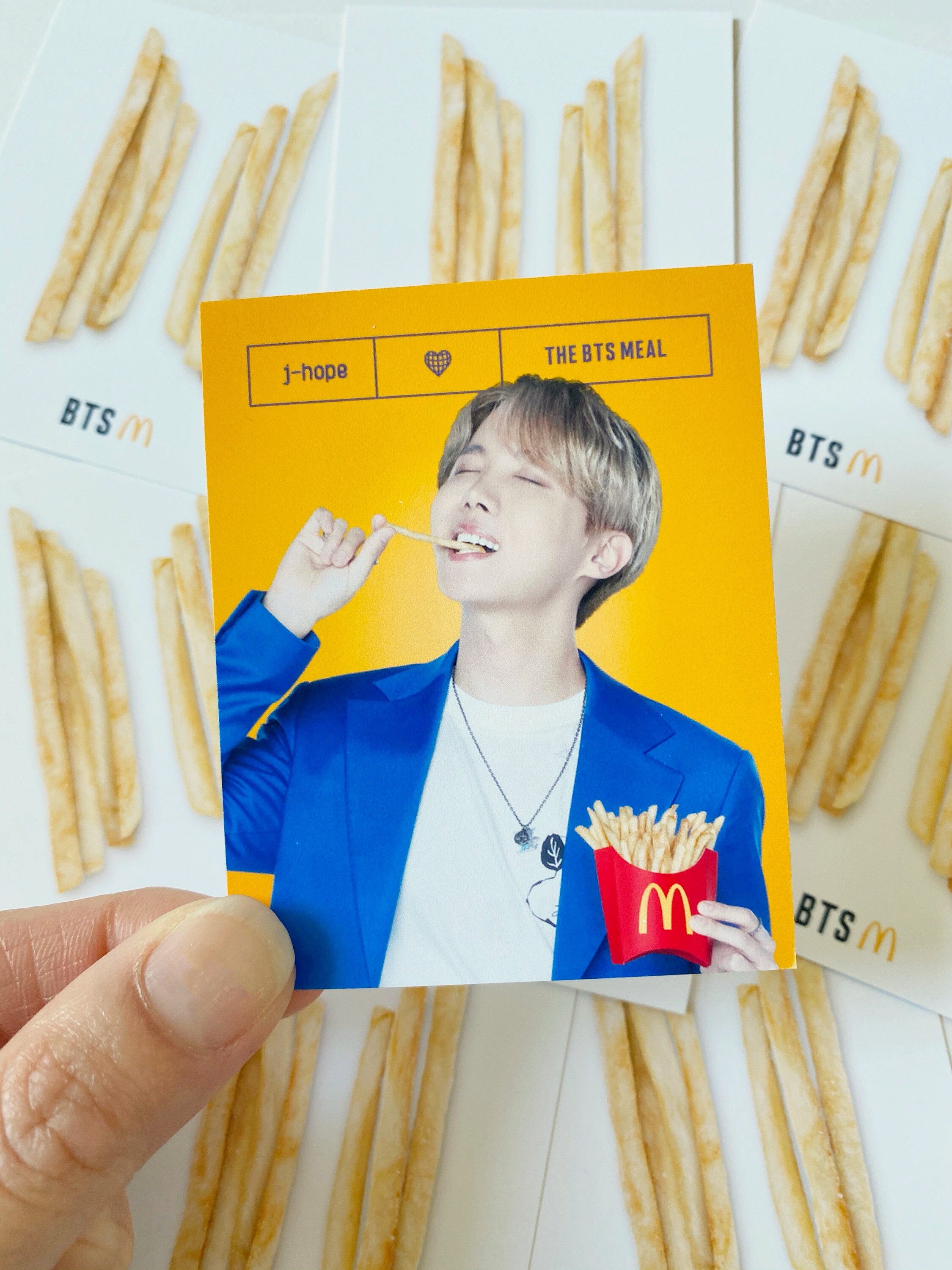 BTS Mcdonald's Photocards Fanmade/unofficial Etsy Canada