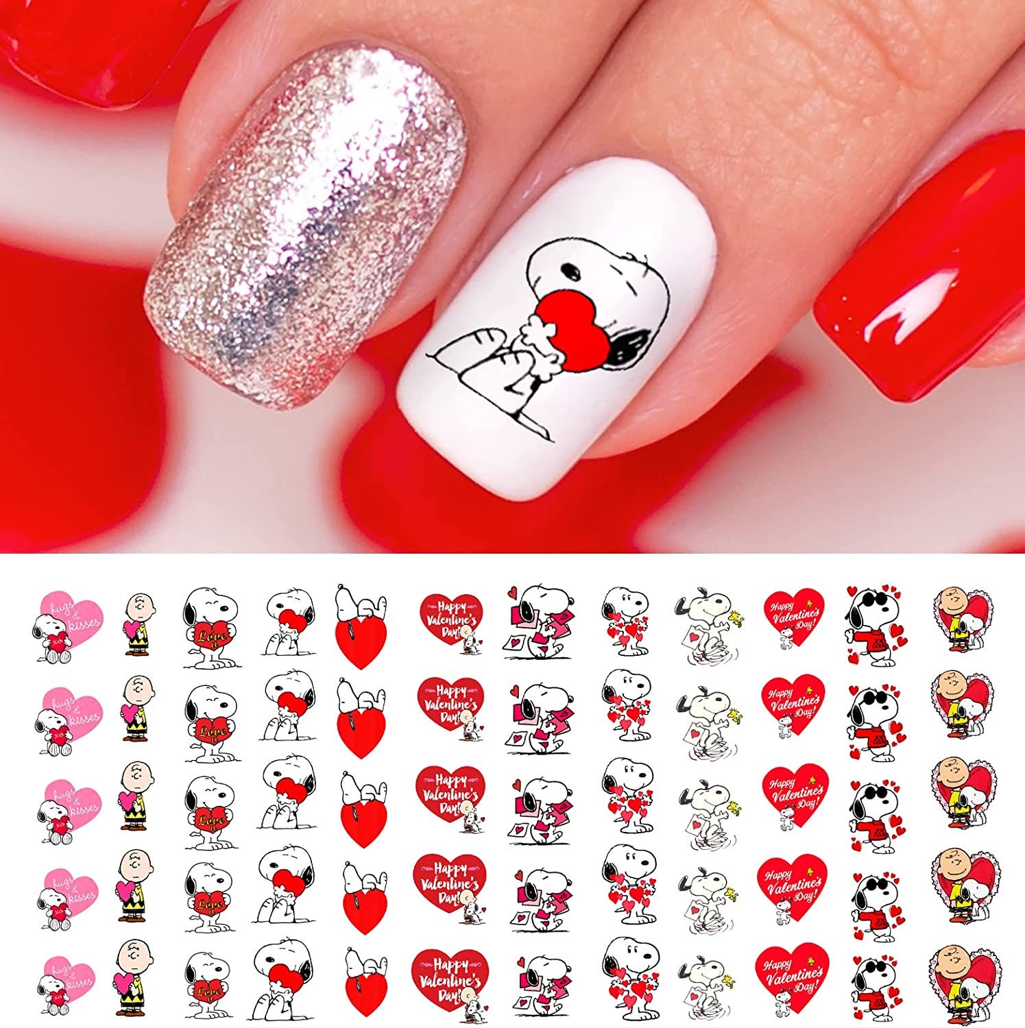 Snoopy Nail Art Stickers 108 – Smileys Glitter Store