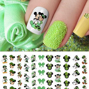 Mickey Mouse St. Patricks Day - Nail Decals