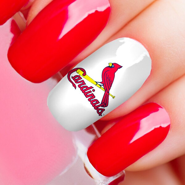 St. Louis Cardinals Baseball Nail Art Decals (official Moon Sugar Decals)