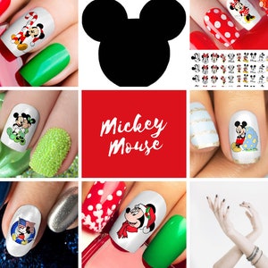 Mickey Mouse 6 Pack Multi Holiday Set - Calcomanías de uñas