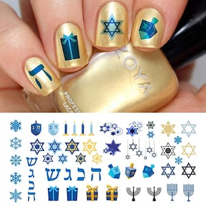 Hannukah #1 Nail Decals