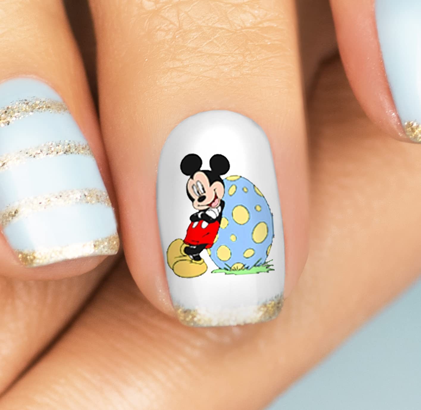 Mickey Mouse & Minne Mouse - Nail Art Decals - Moon Sugar Decals