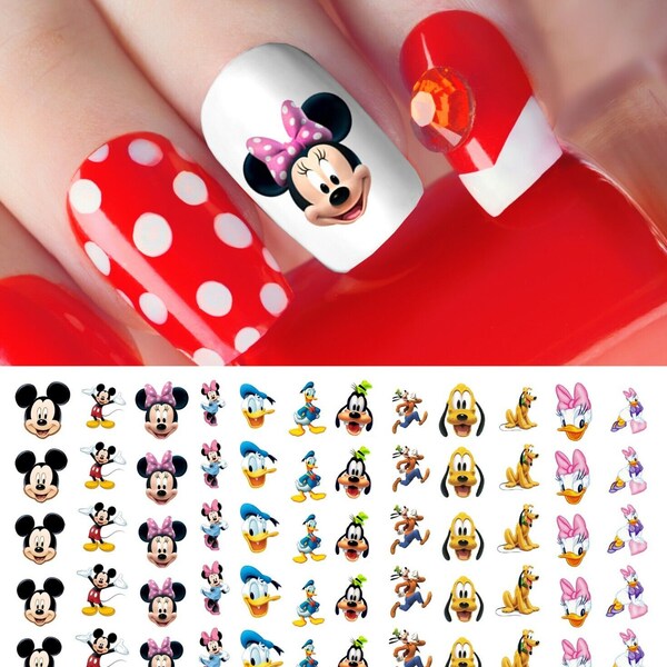 Mickey Mouse Nail Etsy