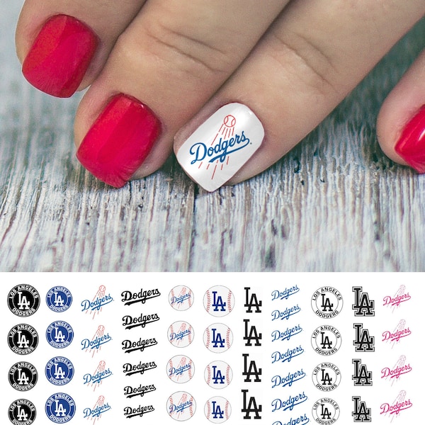 Los Angeles Dodgers Baseball - Nail Decals