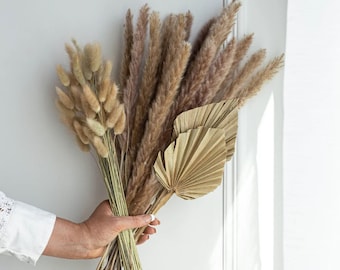Dried Flowers Starter Pack Pampas Palms Bunny Tails