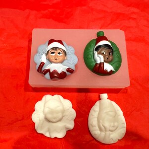 Weihnachts-Gesichter Mold